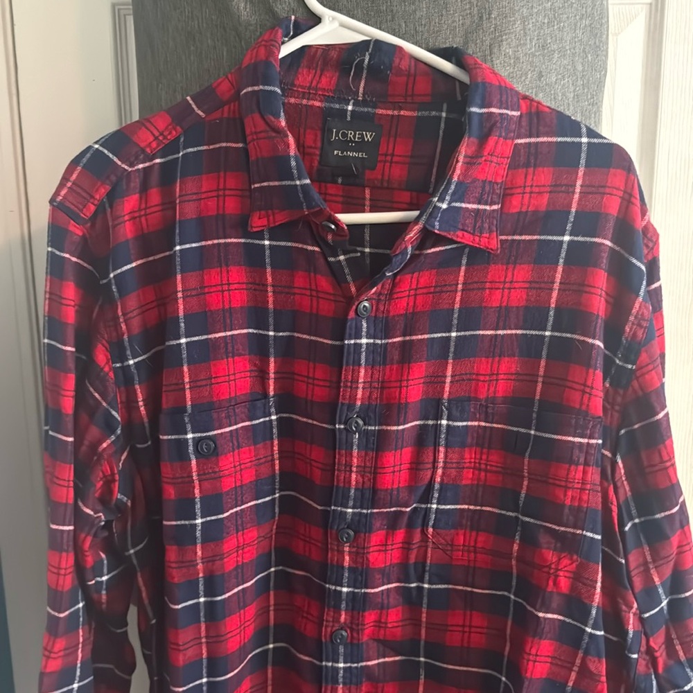 Men’s XL Flannel J Crew button down shirt
